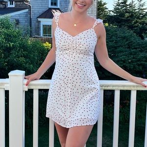 BB Dakota white mini dress with stars